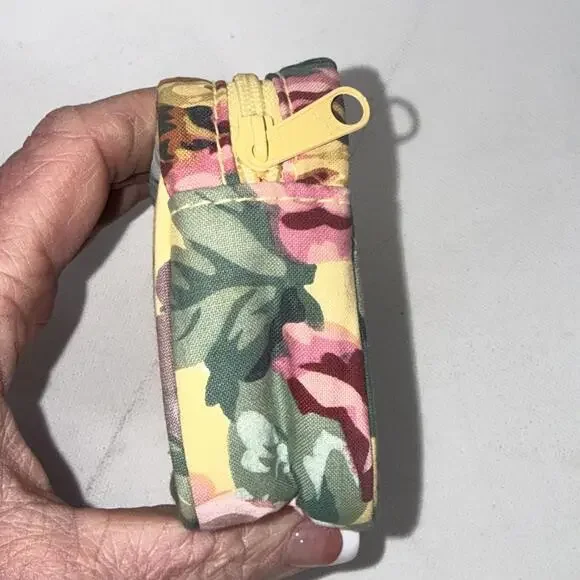 Vintage Lauren Ralph Lauren Yellow Floral CottageCore Mini Cosmetic Jewelry Case - Picture 11 of 13